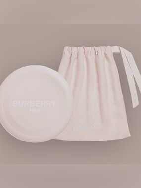 *RARE* Light-Pink Burberry Beauty Frisbee/Drawstring Pouch Set